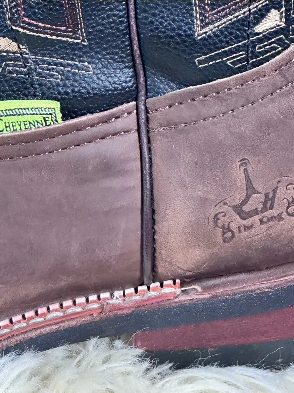 Cheyenne Men's Brown Western Work Boots